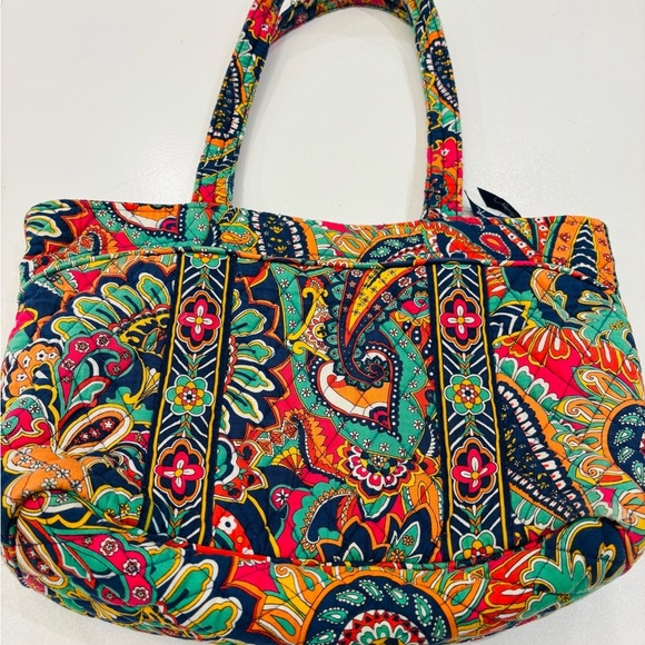 Vera Bradley Multicolor Paisley Tote H 11 * W 14.5 Mint Condition - Picture 3 of 9